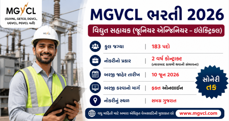MGVCL Vidyut Sahayak Recruitment 2026