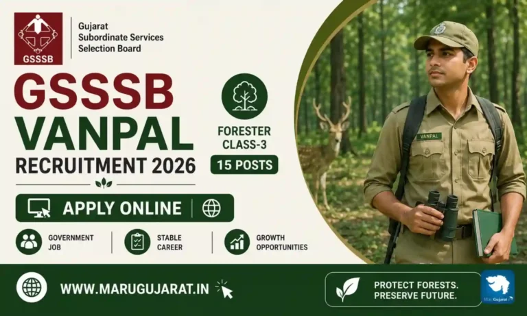 GSSSB Vanpal Recruitment 2026