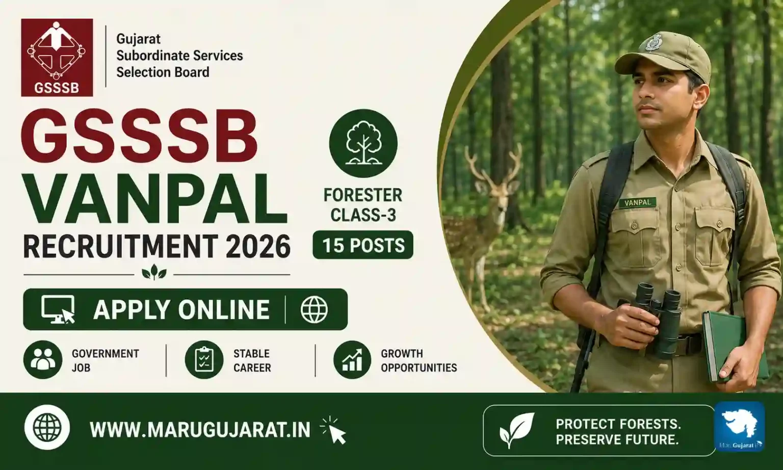 GSSSB Vanpal Recruitment 2026